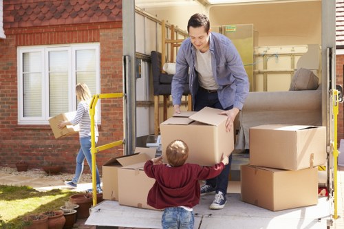 Man with van service helping with a local move in Bow
