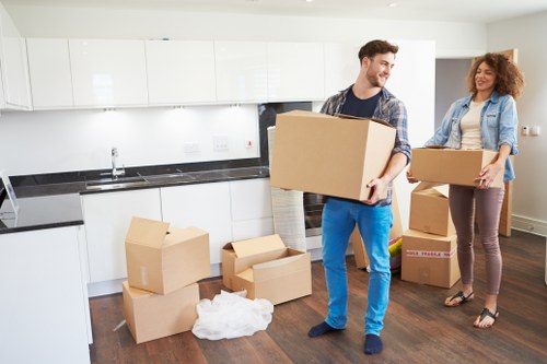 Professional movers planning a relocation in Bow East London