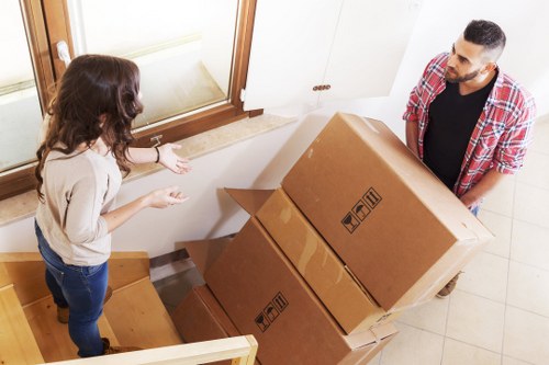 A quoted moving job based on cubic-yard space in a van