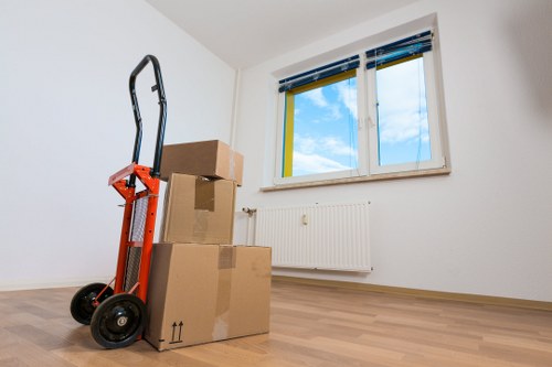 Moving van ready for a local removals job in Bow
